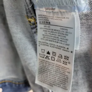 Levi's Denizen Womens Jacket Medium Blue Denim Buttoned Chest Pocket Collared‎ thumbnail 6