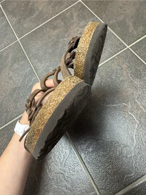 Birkenstock Florida Leather Footbed Buckle Sandals Comfort Dark Brown EU 40 US 9 thumbnail 6