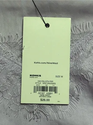 Nine West Women’s Medium Lavender Satin Lace Trim Camisole Tank Top NWT thumbnail 4