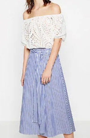 Zara cropped blouse thumbnail 1