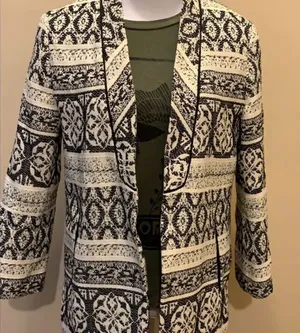 Zara basics embroidered style blazer thumbnail 1