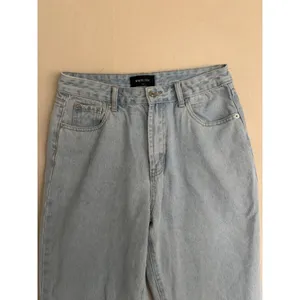 White Fox Boutique Light Wash High Waisted Straight Leg Denim Jeans Blue Women M thumbnail 5