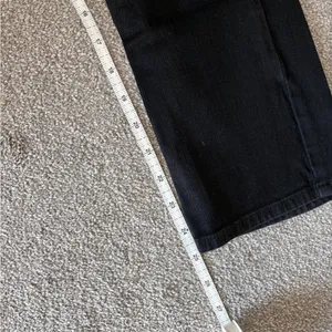 JEN7 - 7 For All Mankind Coated Black Straight Leg Jean thumbnail 4