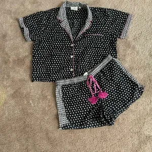 Rare Roller Rabbit x Lele Sadoughi Black Heart Polo Pajamas thumbnail 4