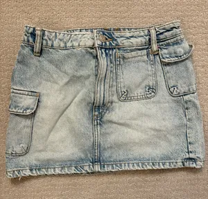 ZARA Denim Mini Skirt thumbnail 1