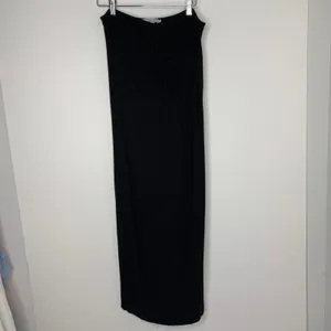 Bumpsuit Soft Rib Maxi Skirt Maternity Womens Large Black thumbnail 3