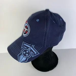 Tennessee Titans Logo NFL Football Hap Cap Blue Embroidered Adjustable Casual thumbnail 2