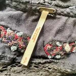 Free People embroidered beaded tank top thumbnail 8
