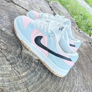 ***Nike Dunk Low Glacier Blue Black Arctic Orange White | HJ7341 474 Women's size 6.5 thumbnail 6