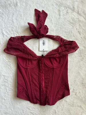 Outcast Clothing Philippa Top Deep Red thumbnail 5