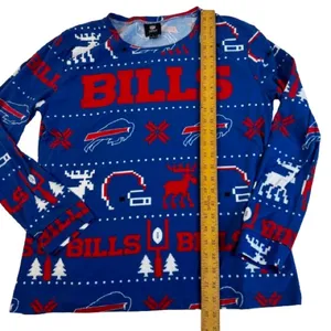 National Football League Buffalo Bills Blue Ugly Christmas Shirt thumbnail 2