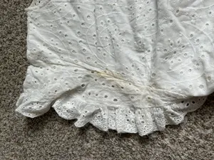 Polly White Eyelet Ruffle Mini Dress Bachelorette Wedding Shower 12 thumbnail 11