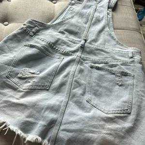 J.NNA‎ Denim Overall Mini Dress Size Small thumbnail 8