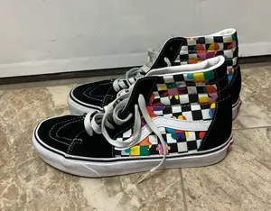 VANS Sk8-Hi Floral Sneakers Size 6.5 thumbnail 1