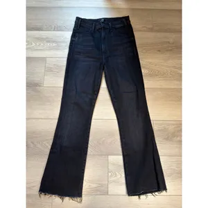 Mother The Hustler Ankle Fray Encounters at Night Dark Blue Stretch Jeans 27 thumbnail 2