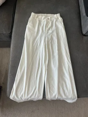 White Straight Leg Pants thumbnail 1