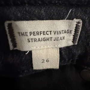Madewell Perfect Vintage Straight Jeans Womens Black‎ High Rise Ankle 26 thumbnail 4
