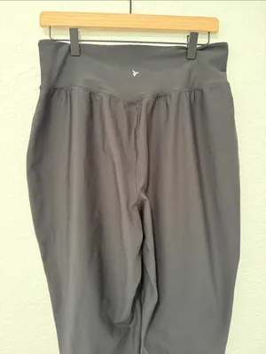 OLD NAVY Black High-Waist Jogger Pants Size Large thumbnail 3