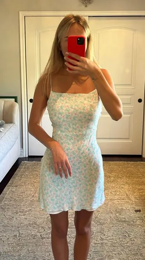 Princess Polly Mini Dress Open Back Floral Tie thumbnail 1