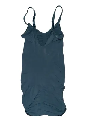 SKIMS Seamless Sculpt Brief Bodysuit Built-In Cup Shapewear Blue S/M thumbnail 2
