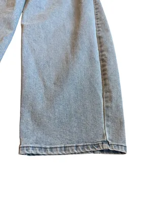 Oat New York Wide Leg Barrel Jeans Light Wash Denim Quiet Luxury Size 10/30 thumbnail 10