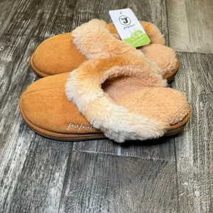 Women's Cozy Brown Fur Slippers Size 7 thumbnail 6