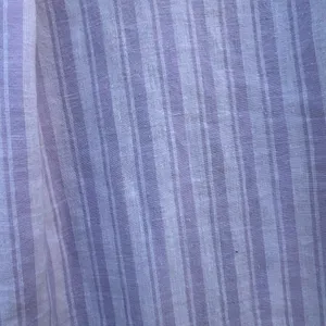 Lola River Women's Large‎ Vintage Lavender Striped High Low Linen Blouse thumbnail 8