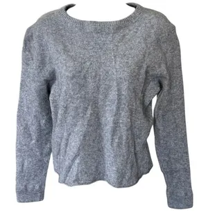 Reformation 100% Cashmere Sweater Sz S Gray Neutral Quiet Luxury Classic Winter‎ thumbnail 1