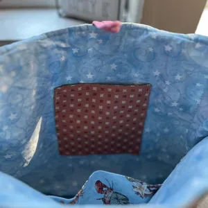 Coastal Grandmother Quilted Lobster Patchwork Tote Handmade thumbnail 12