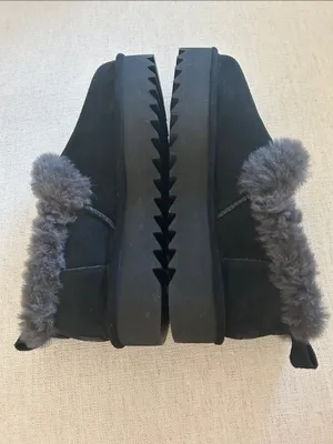 UGG® Nita Genuine Shearling Slipper (Women), Black, Size 10, NWT thumbnail 5