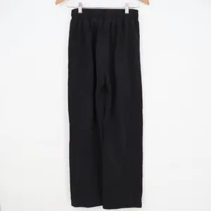 AC Womens Wide Leg Sweatpants Black Elastic Waist Cotton Blend Size S thumbnail 4