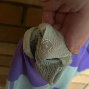 Lululemon Power Y Tank Luon Light Bold Stripe Power Purple With Pads Size 6 thumbnail 6