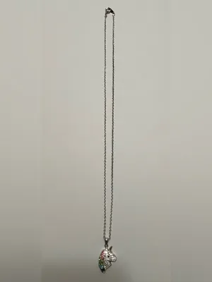 Rainbow Crystals Fine Silver Plated Unicorn Pendant 18” Necklace Cable Chain thumbnail 6