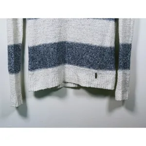 Y2K Abercrombie & Fitch Striped Sweater Womens S Blue White Preppy 2000s Bella thumbnail 8