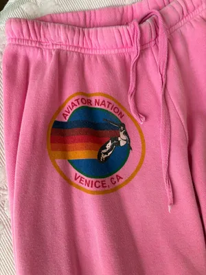 Pink Aviator Nation Sweatpants thumbnail 2