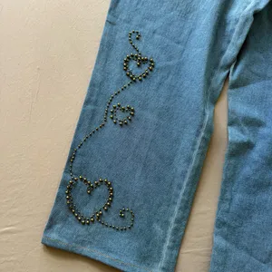 Vintage Quacker Factory Heart Embellished jeans thumbnail 3