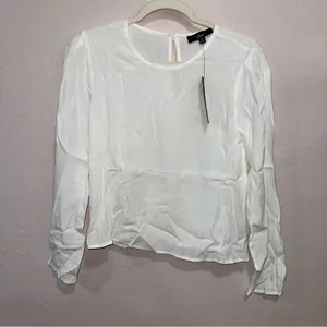 Lulus Essentially Effortless White Long Sleeve Top - Size XS thumbnail 2