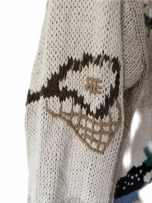 Woolrich Linen Cotton Sweater Fishing Pole Duck Long size XL thumbnail 3