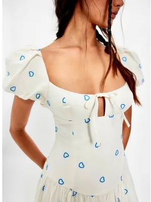 Free People Bali Sprinkled Heart Maxi Dress in Tofu Combo 12 thumbnail 4