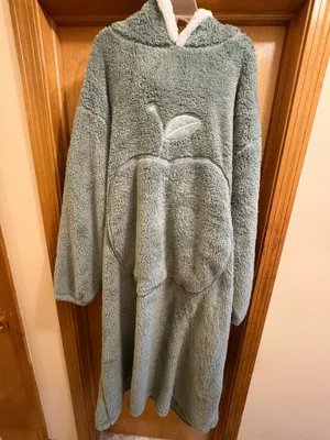 Green Apple Blanket Hoodie One Size thumbnail 1
