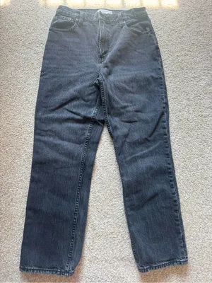 Abercrombie 90s straight ultra high rise Jean thumbnail 1