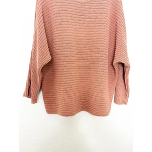Free People Beach Imogene Oversized Knit Tunic‎ Sweater Top Size Medium Salmon thumbnail 10