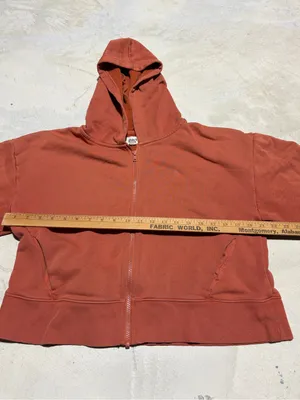 Pact Rust Zip-Up Hooded Sweatshirt medium thumbnail 8