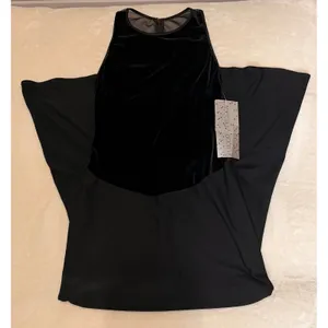 Betsy & Adam Vintage Velvet Mesh Back Formal Gown Black Sz 7/8 Women's 4/6 NWT thumbnail 8