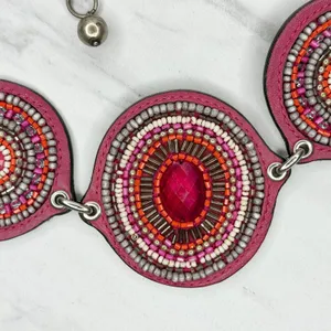 Chico's Beaded Medallion Silver Chain Belt OS ✨ thumbnail 5