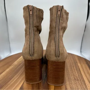 Steve Madden Nourish Faux Suede Square Toe Ankle Boots Block Heel Women's‎ 9.5M thumbnail 2