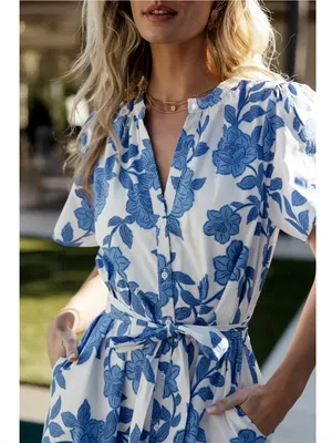 Baltic Born Lydie Button Midi Shirt Dress thumbnail 3