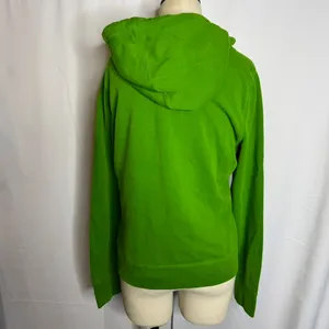 Abercrombie & Fitch Green Logo Hoodie Womens L Y2K Preppy Sweatshirt thumbnail 3