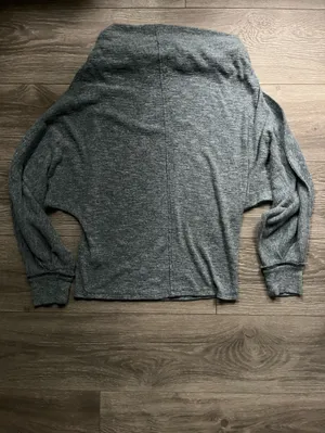 We the Free Blue Funnel Neck Dolman Sleeves Boho Sweater Size M Casual Fall thumbnail 2