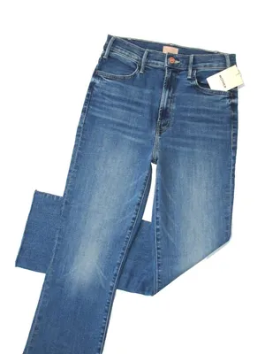 NWT Mother Hustler Ankle Fray in Healing Jar High Rise Boot Crop Stretch Jean 29 thumbnail 6